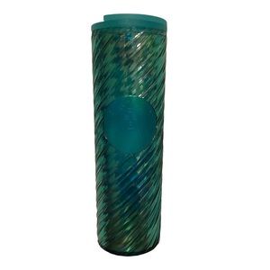Starbucks 2022 green textured siren hot/cold tumbler 16 oz
